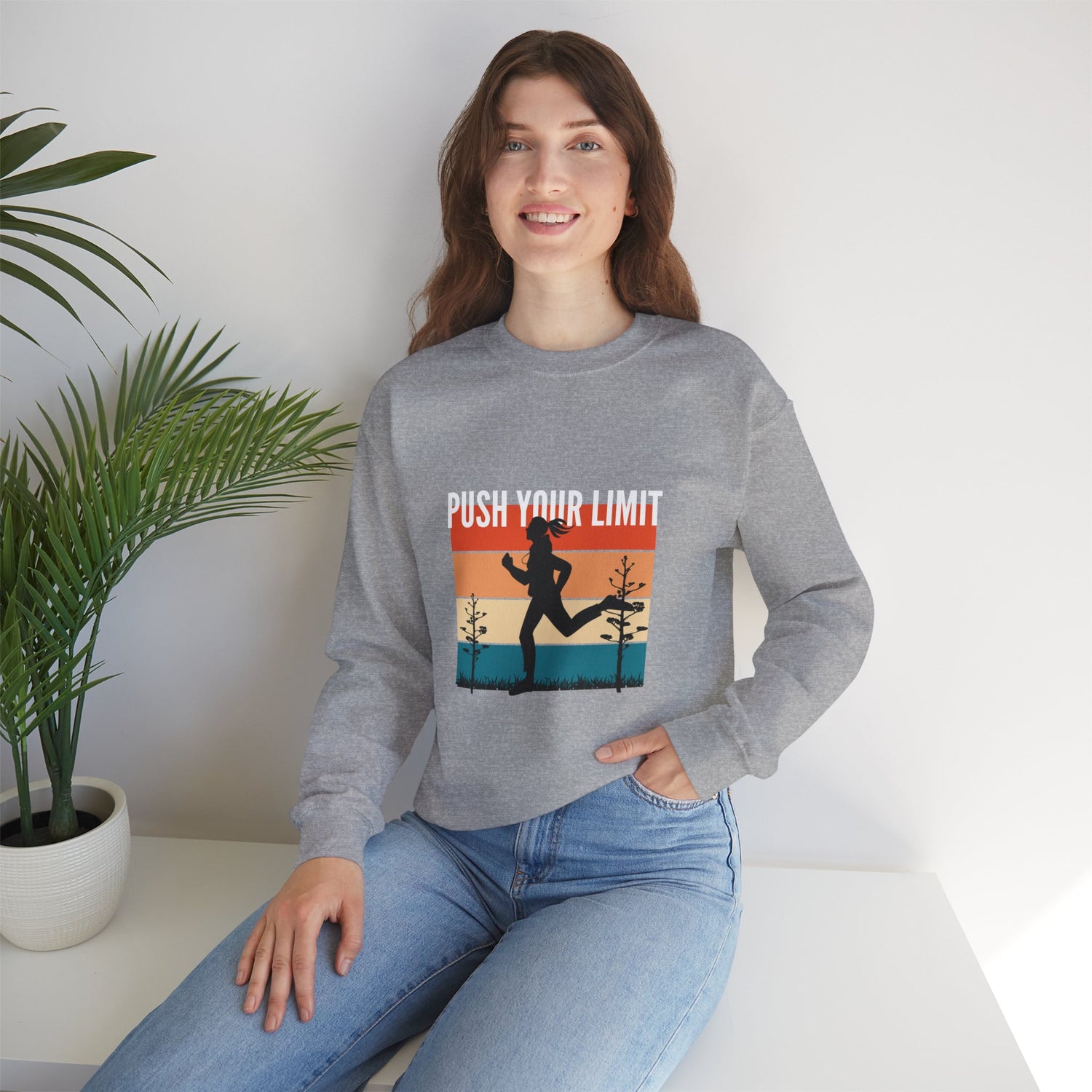 Push Your Limit Unisex Heavy Blend™ Crewneck Sweatshirt