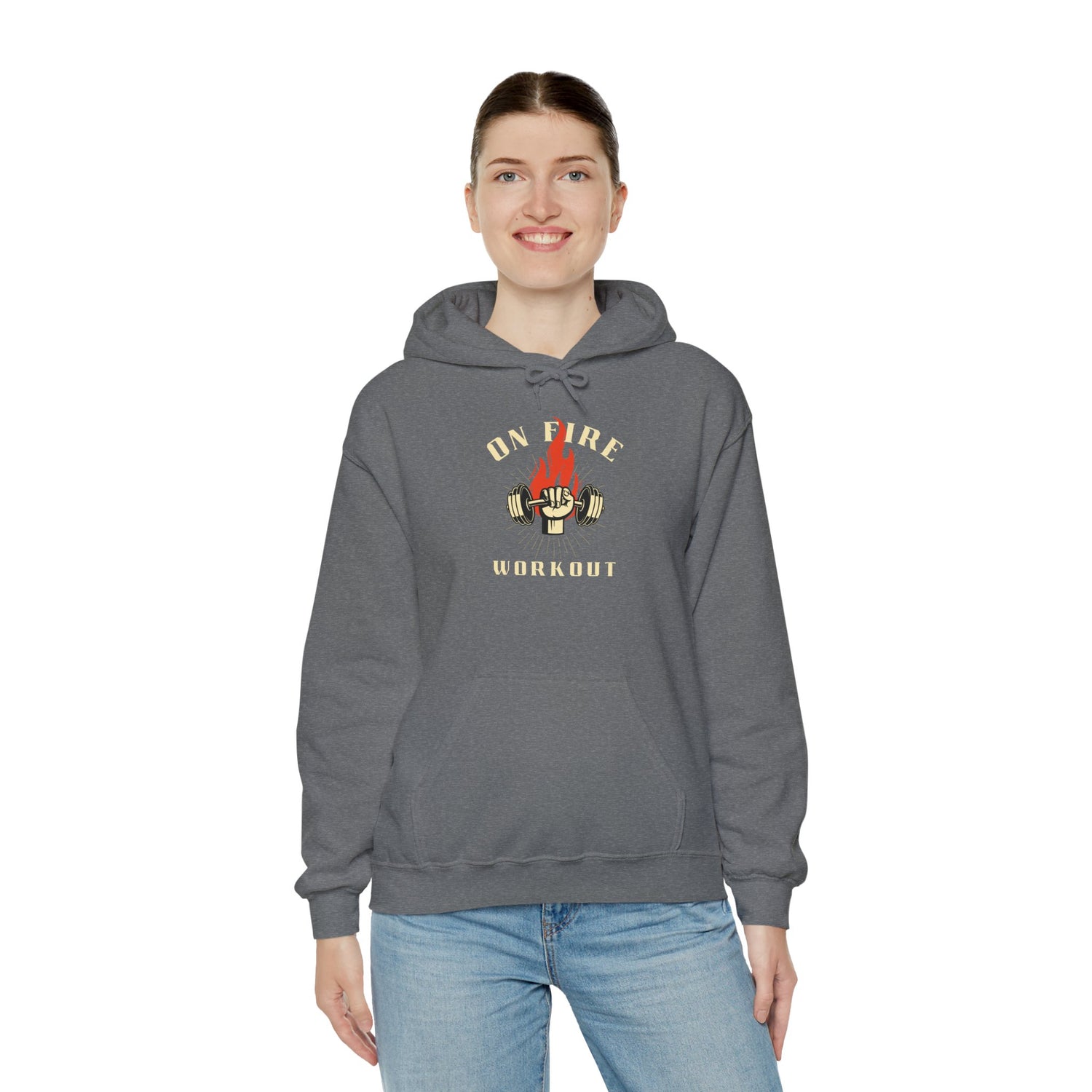 On Fire Workout Unisex Heavy Blend™ Hooded Sweatshirt