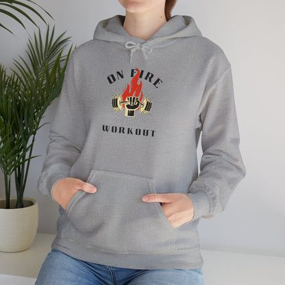 On Fire Workout Unisex Heavy Blend™ Hooded Sweatshirt