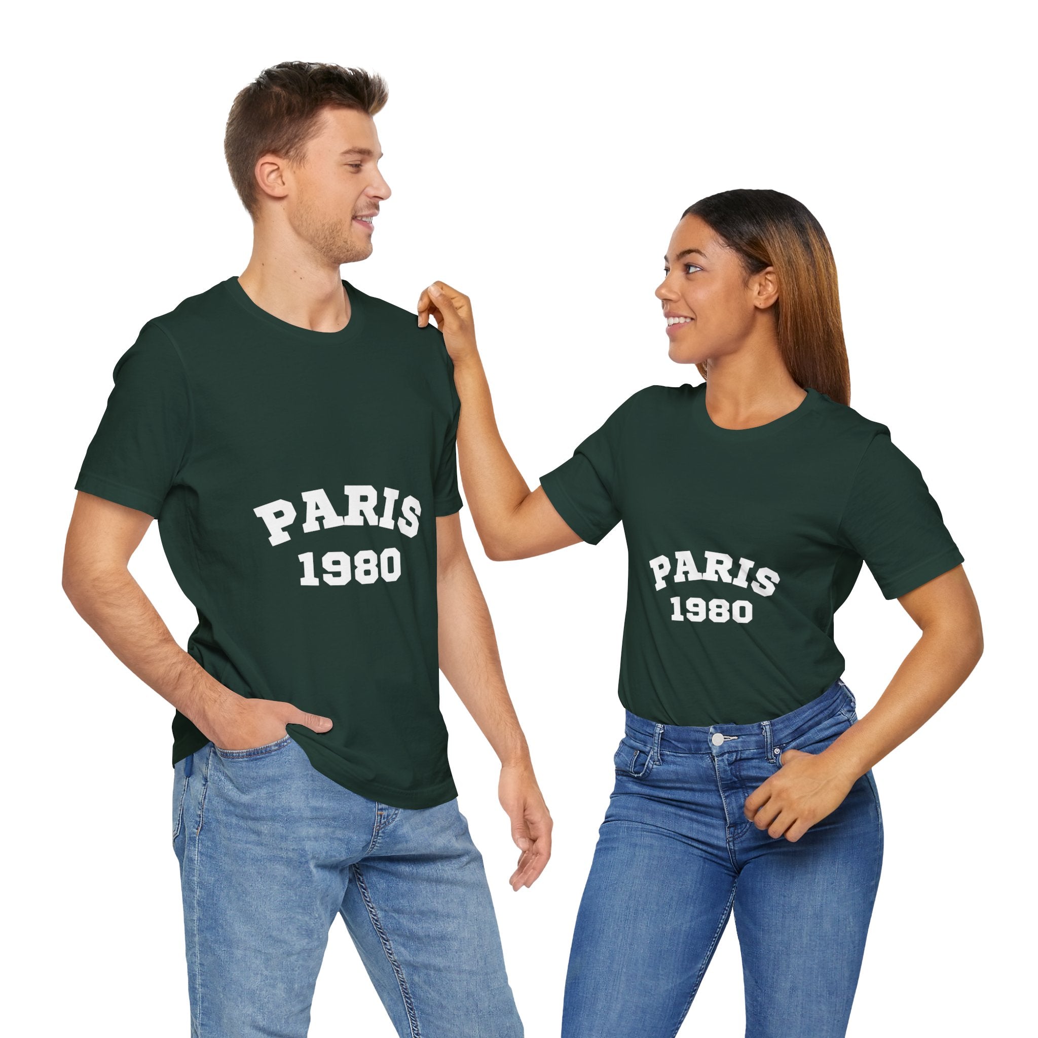 Paris 1980 Unisex Jersey Short Sleeve Tee