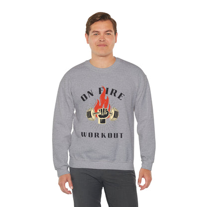 On Fire Workout Heavy Blend™ Crewneck Sweatshirt