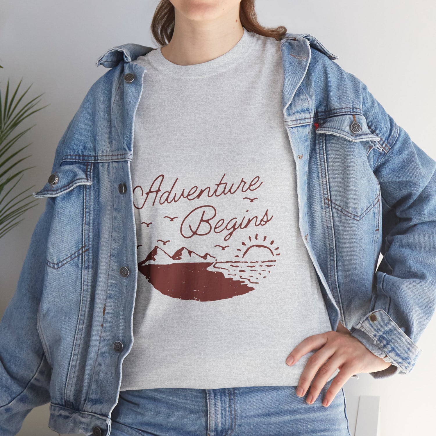 Adventure Begins Unisex Heavy Cotton Tee