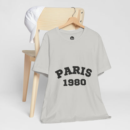 Paris 1980 Unisex Jersey Short Sleeve Tee