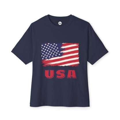 USA Unisex Oversized Boxy Tee