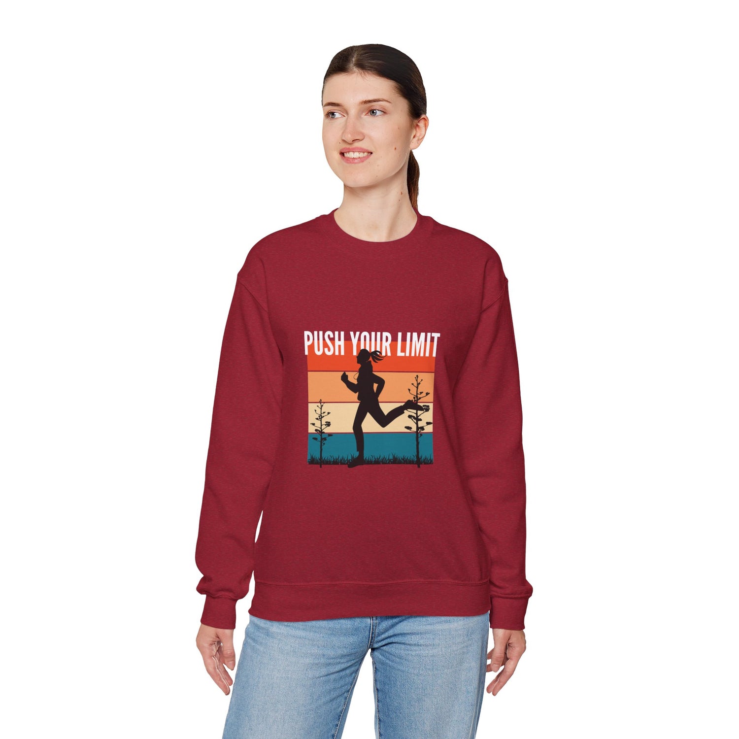 Push Your Limit Unisex Heavy Blend™ Crewneck Sweatshirt