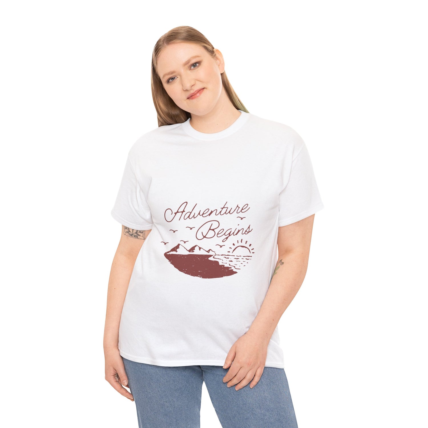 Adventure Begins Unisex Heavy Cotton Tee