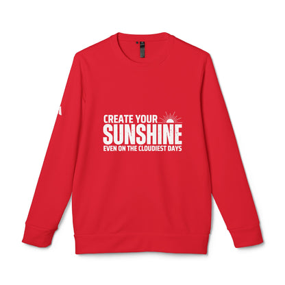 Sunshine adidas Unisex Fleece Crewneck Sweatshirt