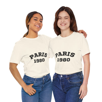 Paris 1980 Unisex Jersey Short Sleeve Tee