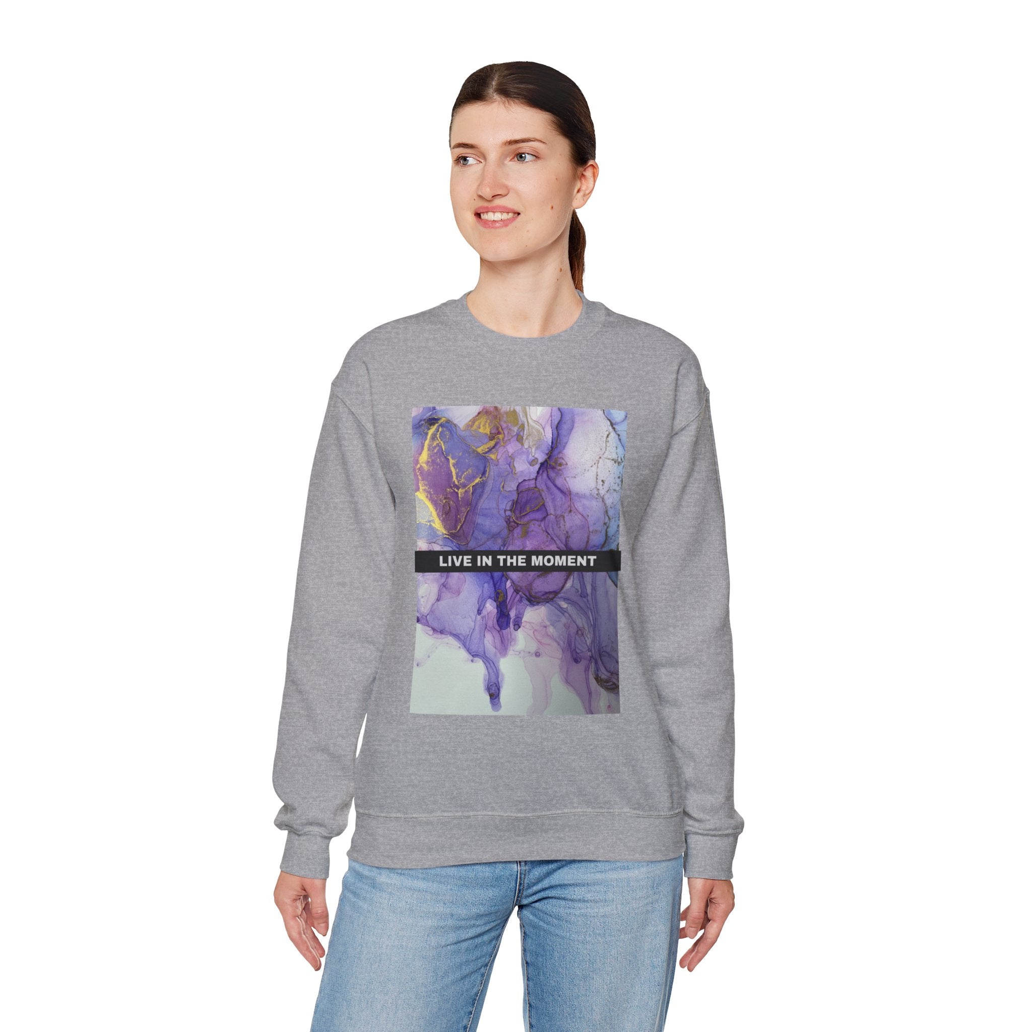 Live in the Moment Unisex Heavy Blend™ Crewneck Sweatshirt