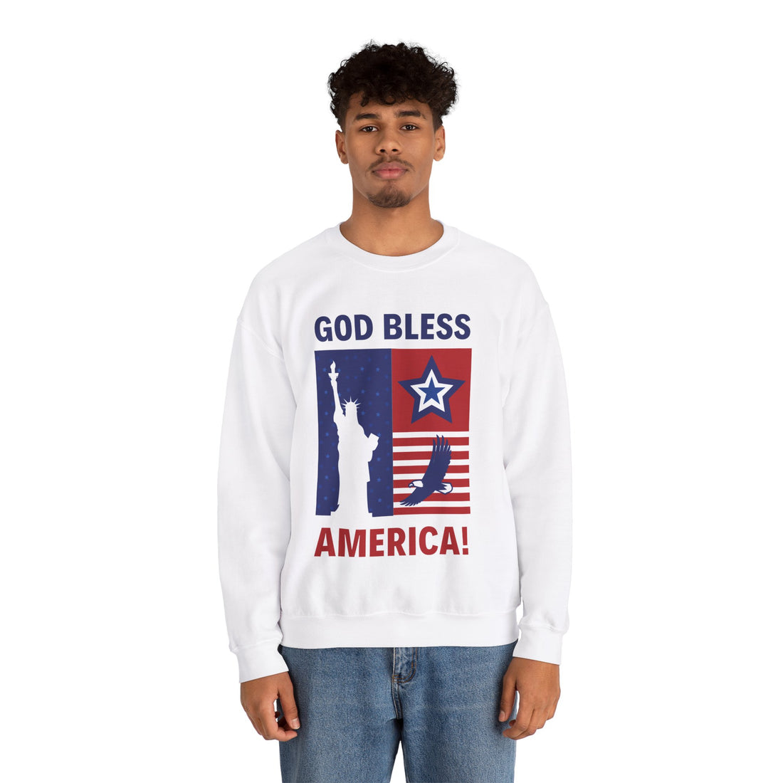 Bless America Unisex Heavy Blend™ Crewneck Sweatshirt