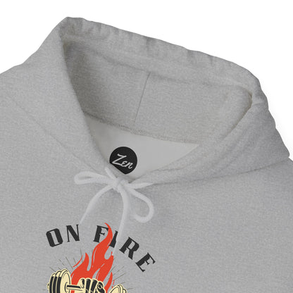 On Fire Workout Unisex Heavy Blend™ Hooded Sweatshirt