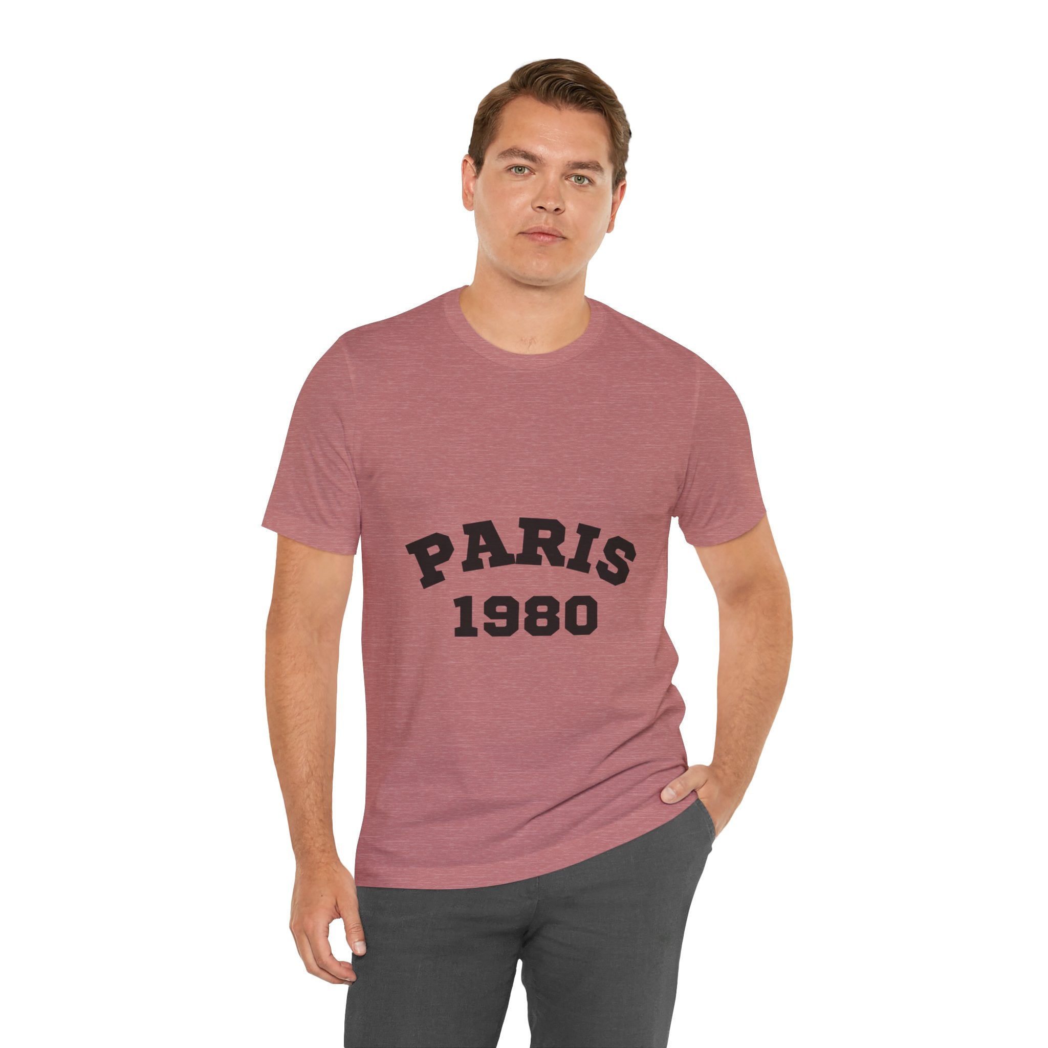 Paris 1980 Unisex Jersey Short Sleeve Tee