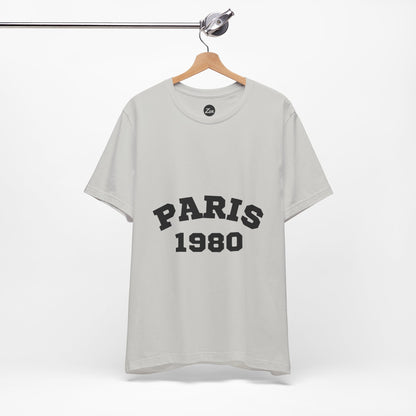 Paris 1980 Unisex Jersey Short Sleeve Tee