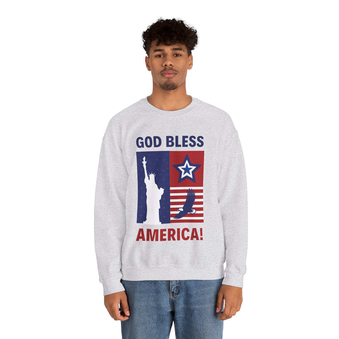 Bless America Unisex Heavy Blend™ Crewneck Sweatshirt