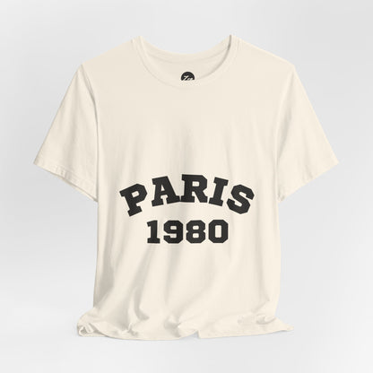 Paris 1980 Unisex Jersey Short Sleeve Tee