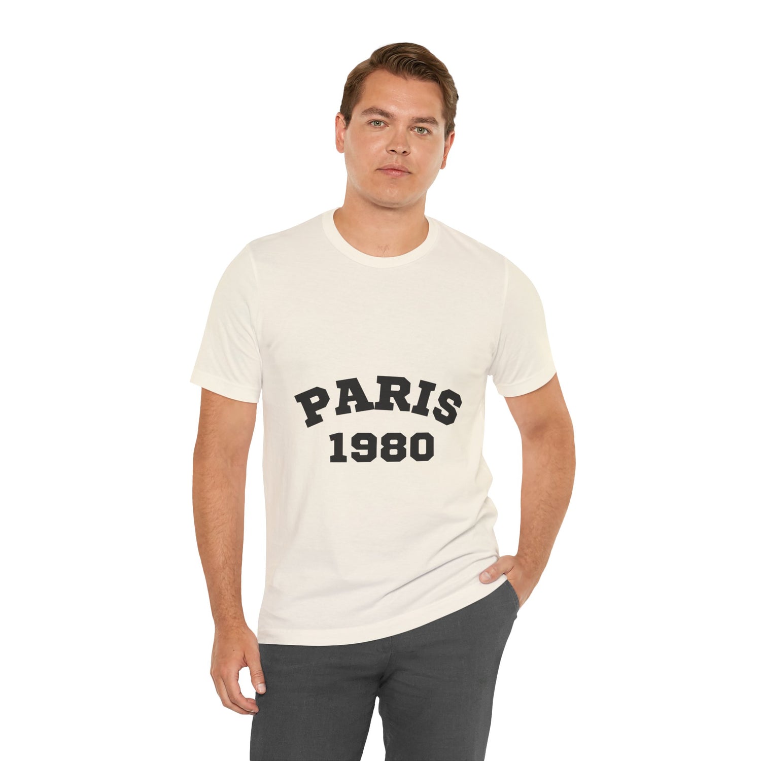 Paris 1980 Unisex Jersey Short Sleeve Tee