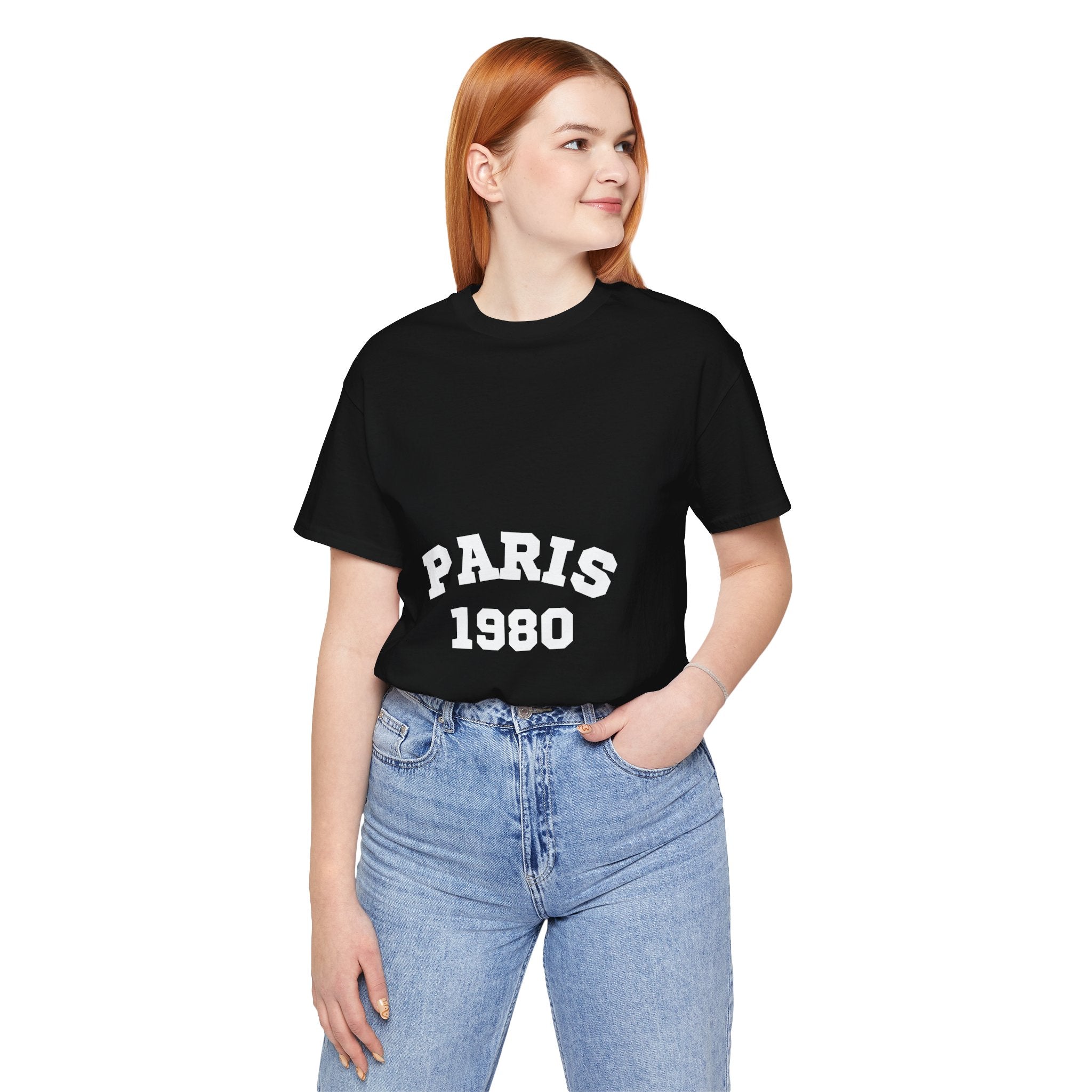 Paris 1980 Unisex Jersey Short Sleeve Tee