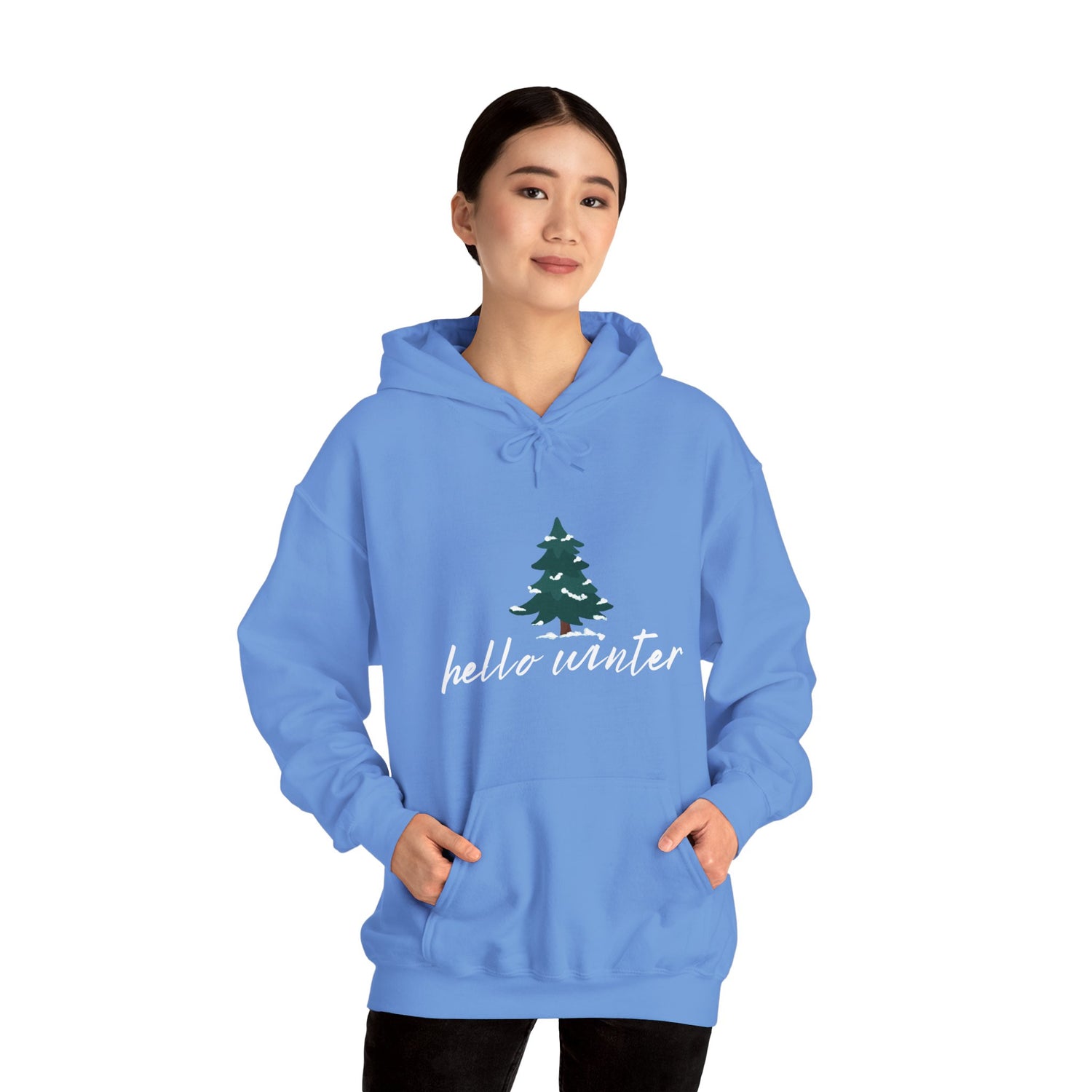 Hello Winter Unisex Heavy Blend™ Hooded Sweatshirt