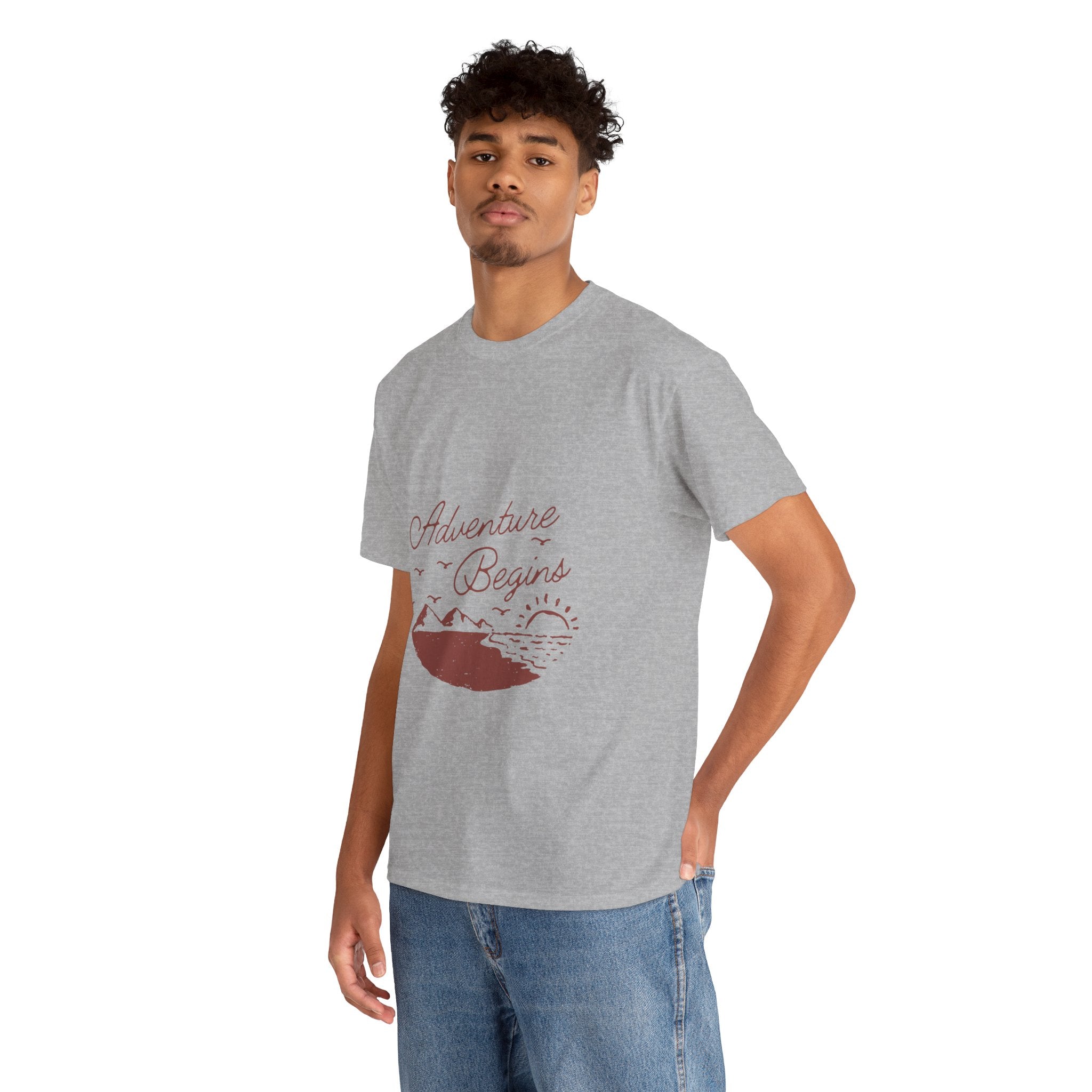 Adventure Begins Unisex Heavy Cotton Tee