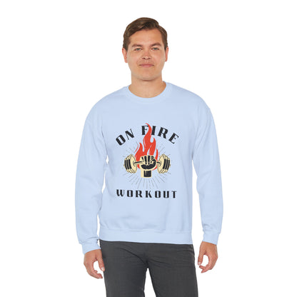 On Fire Workout Heavy Blend™ Crewneck Sweatshirt