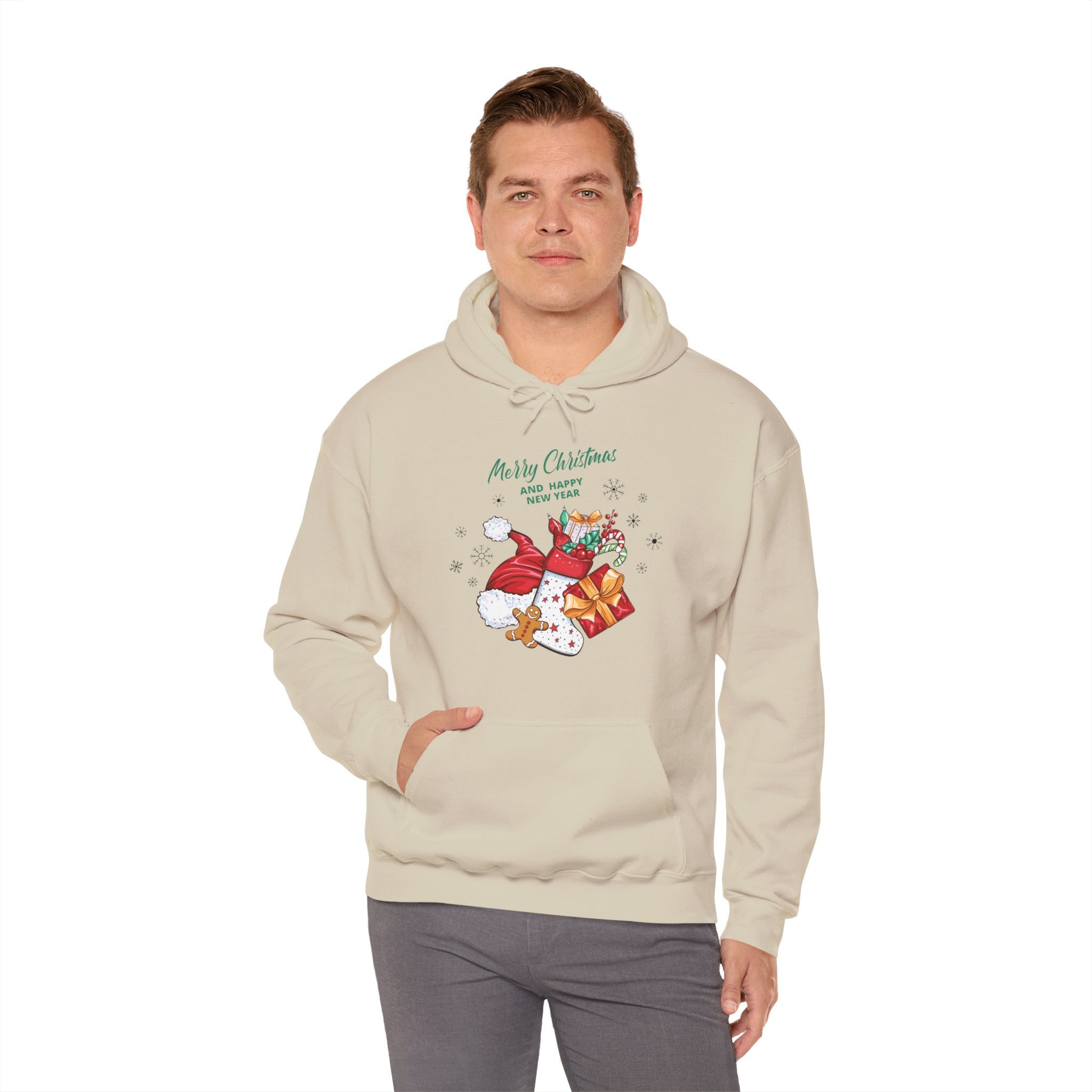 Merry Christmas Unisex Heavy Blend™ Hooded Sweatshirt