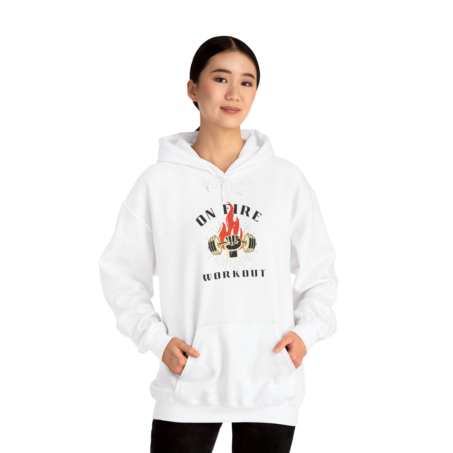 On Fire Workout Unisex Heavy Blend™ Hooded Sweatshirt