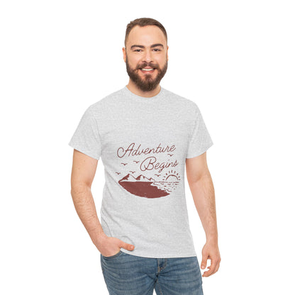 Adventure Begins Unisex Heavy Cotton Tee