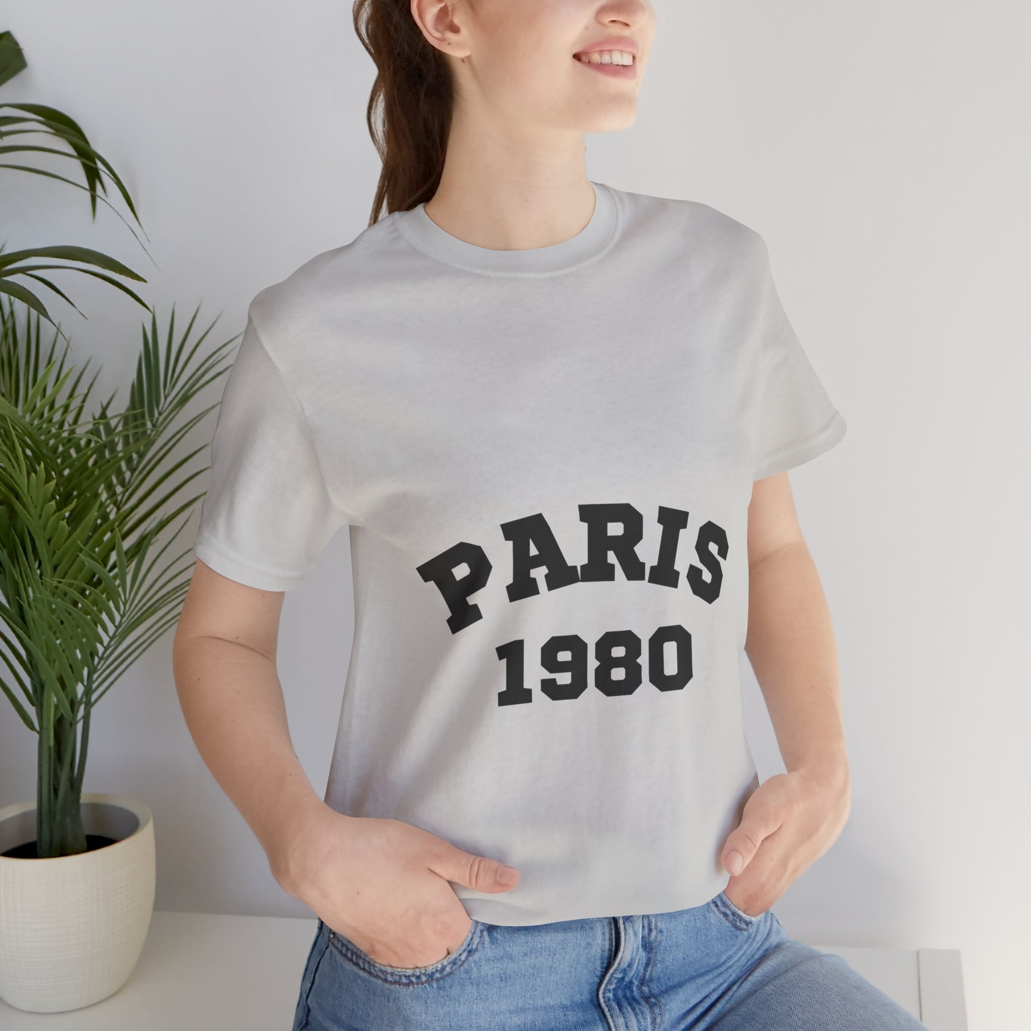 Paris 1980 Unisex Jersey Short Sleeve Tee